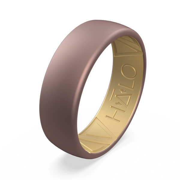 Rose gold silicone sale ring