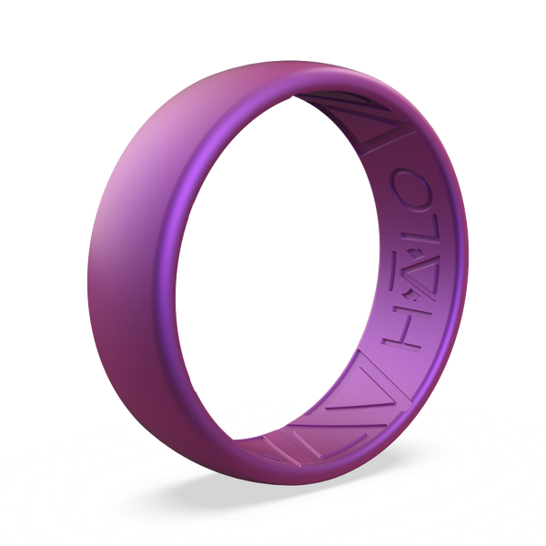 【BLACKPURPLE】23FW★ silver925 Mystic Halo Ring My HALO Ring | The Mystic | Pearly Purple Silicone Ring