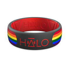 LGBTQI+ Pride Silicone Ring (1st Edition) (Black)