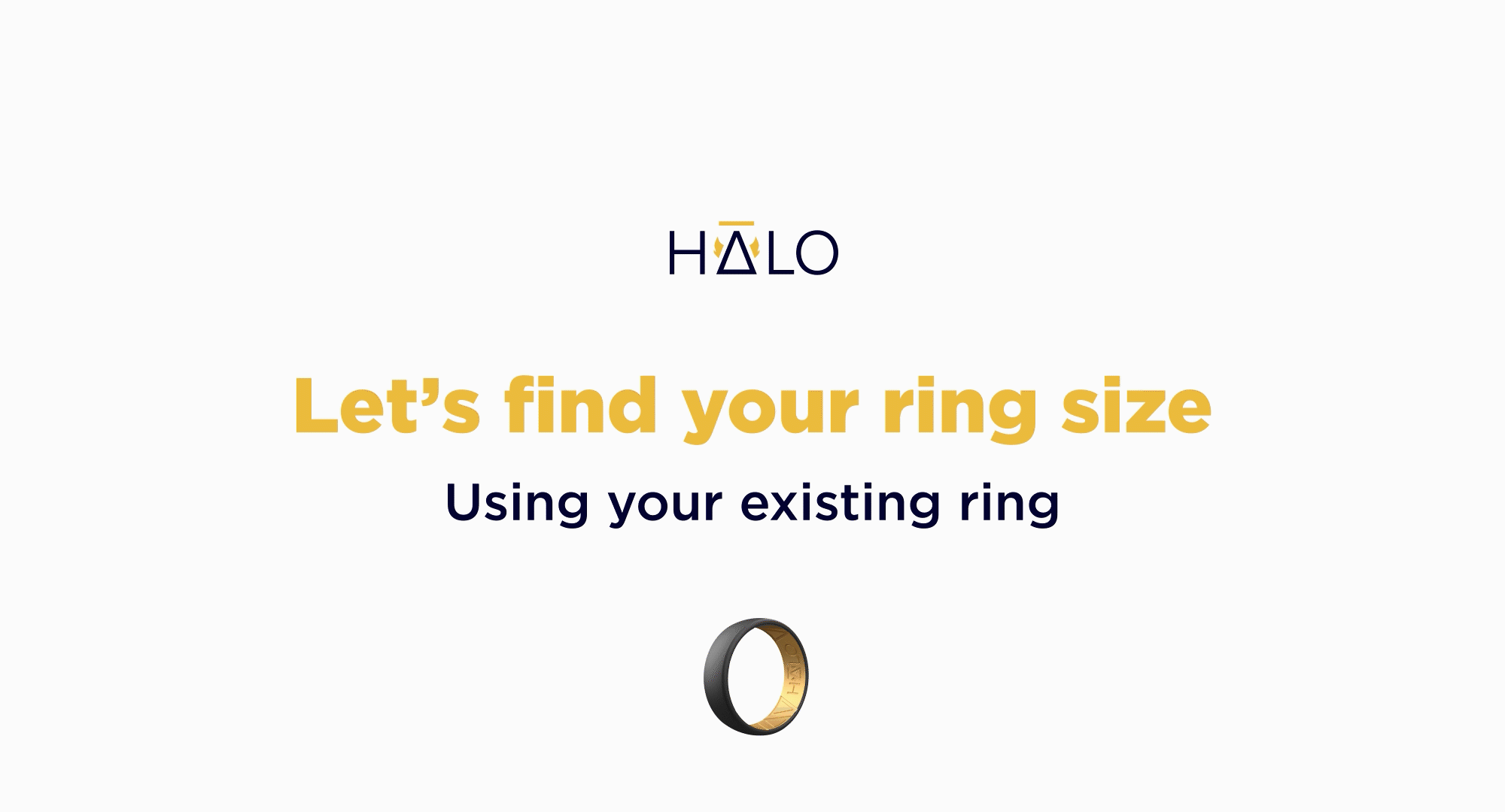 My HALO Ring, Size Guide