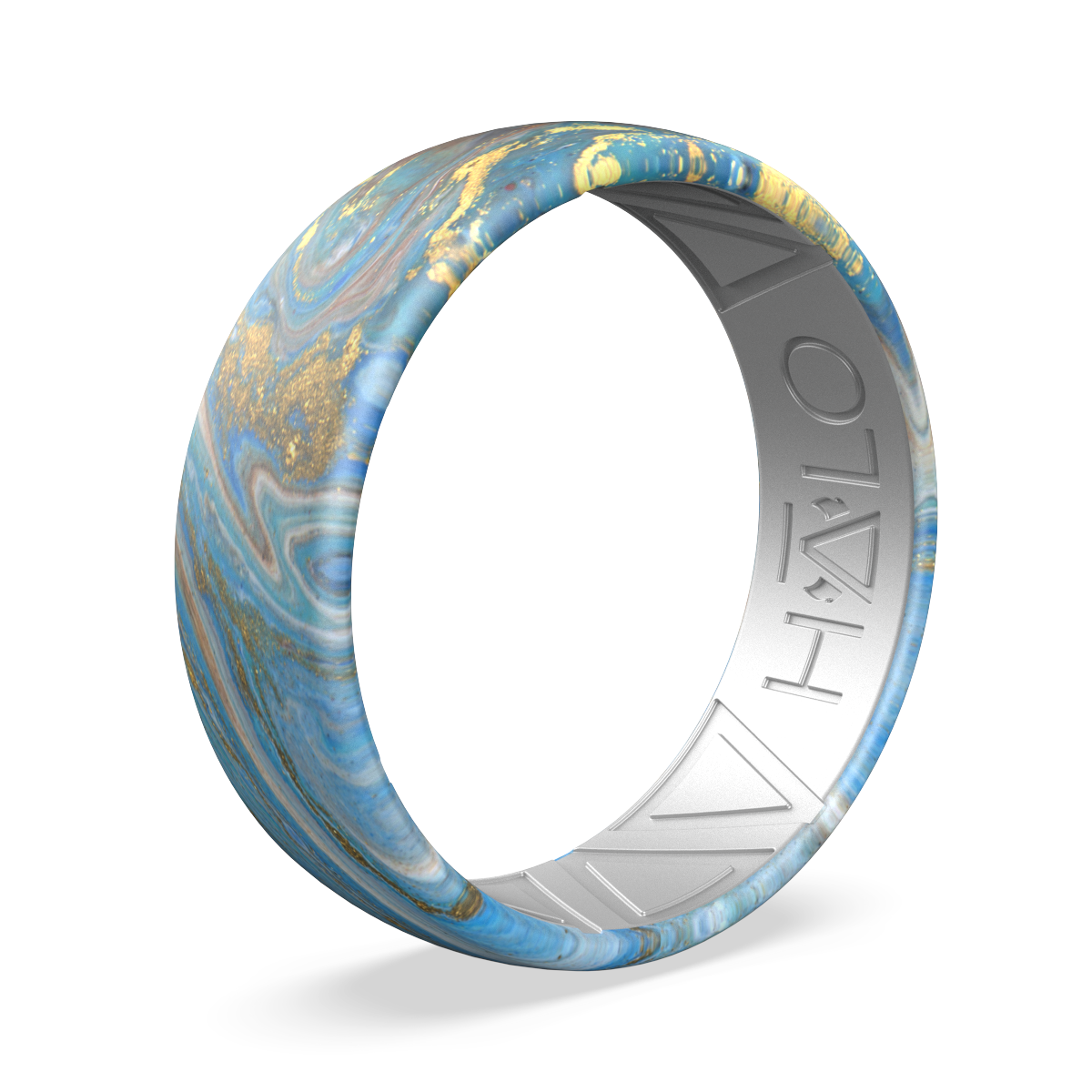 My HALO Ring Lumeria Earth Grey Silicone Ring MyHaloRing