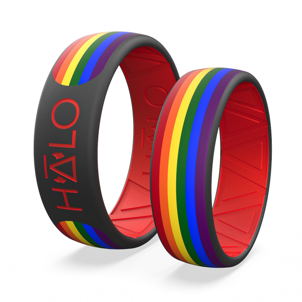 LGBTQI+ Pride Silicone Ring (1st Edition) (Black)